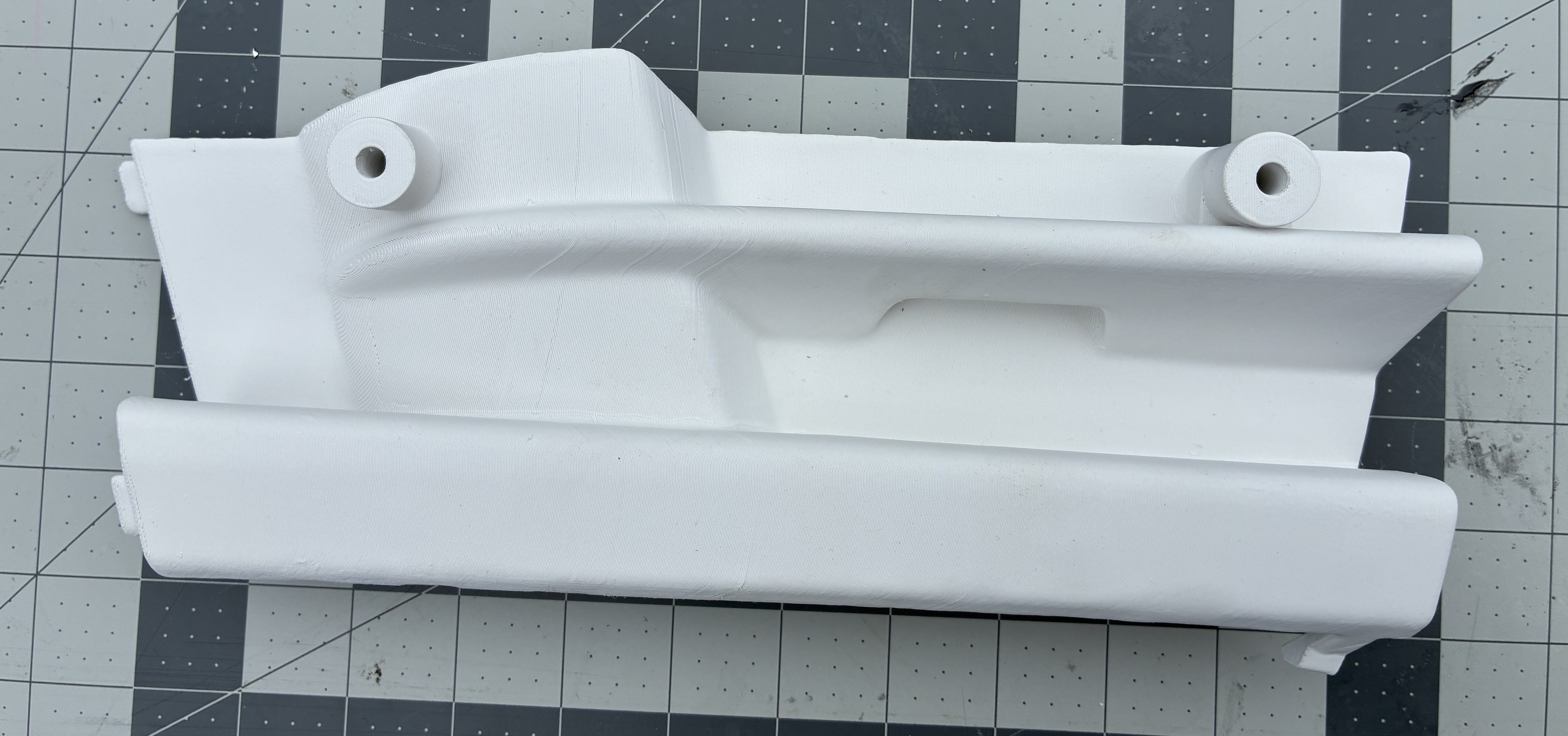 R129 Facelift Front Bumper Tow Hook Cover with License Plate Mount 1298800205 12988002059999