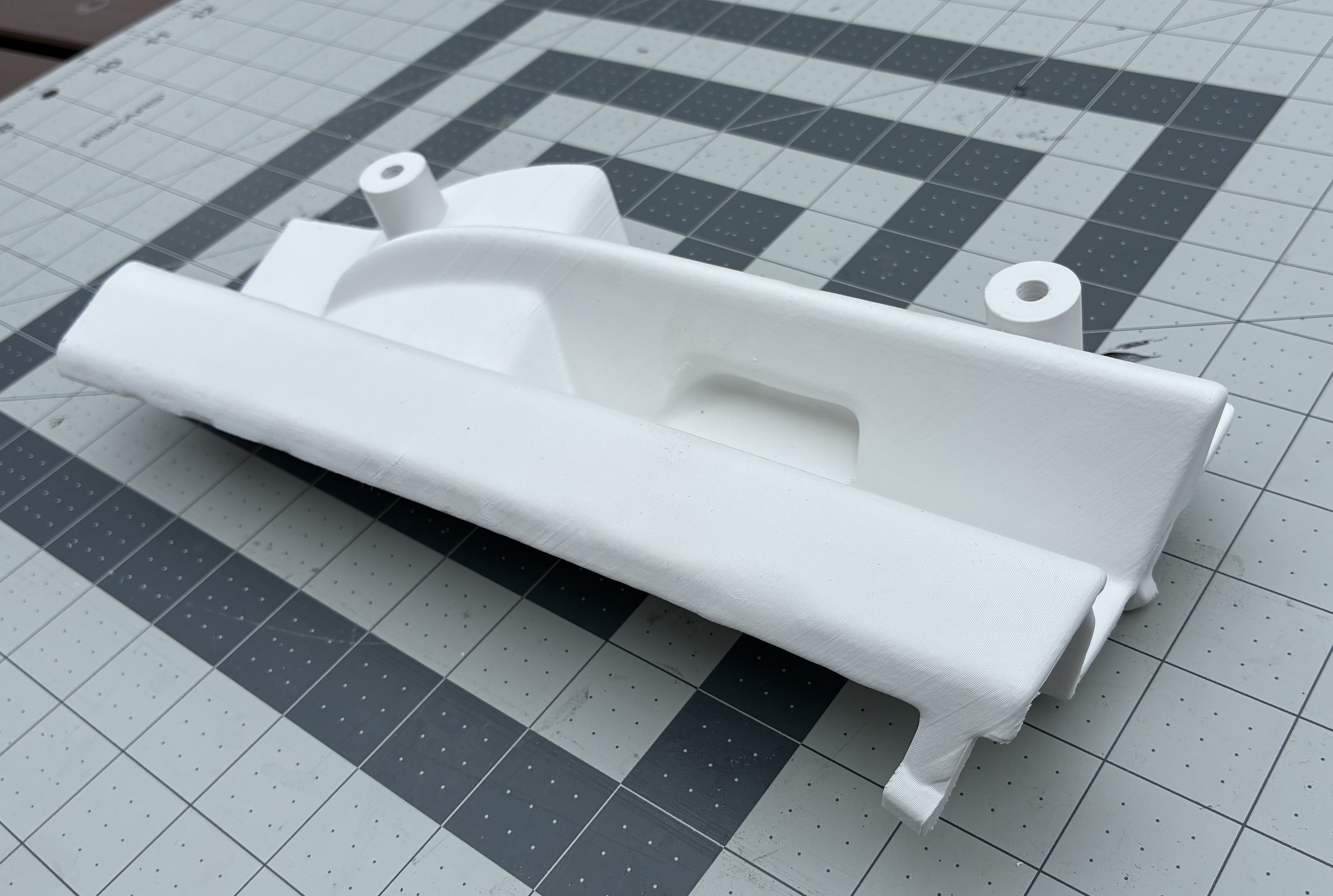 R129 Facelift Front Bumper Tow Hook Cover with License Plate Mount 1298800205 12988002059999 thumbnail