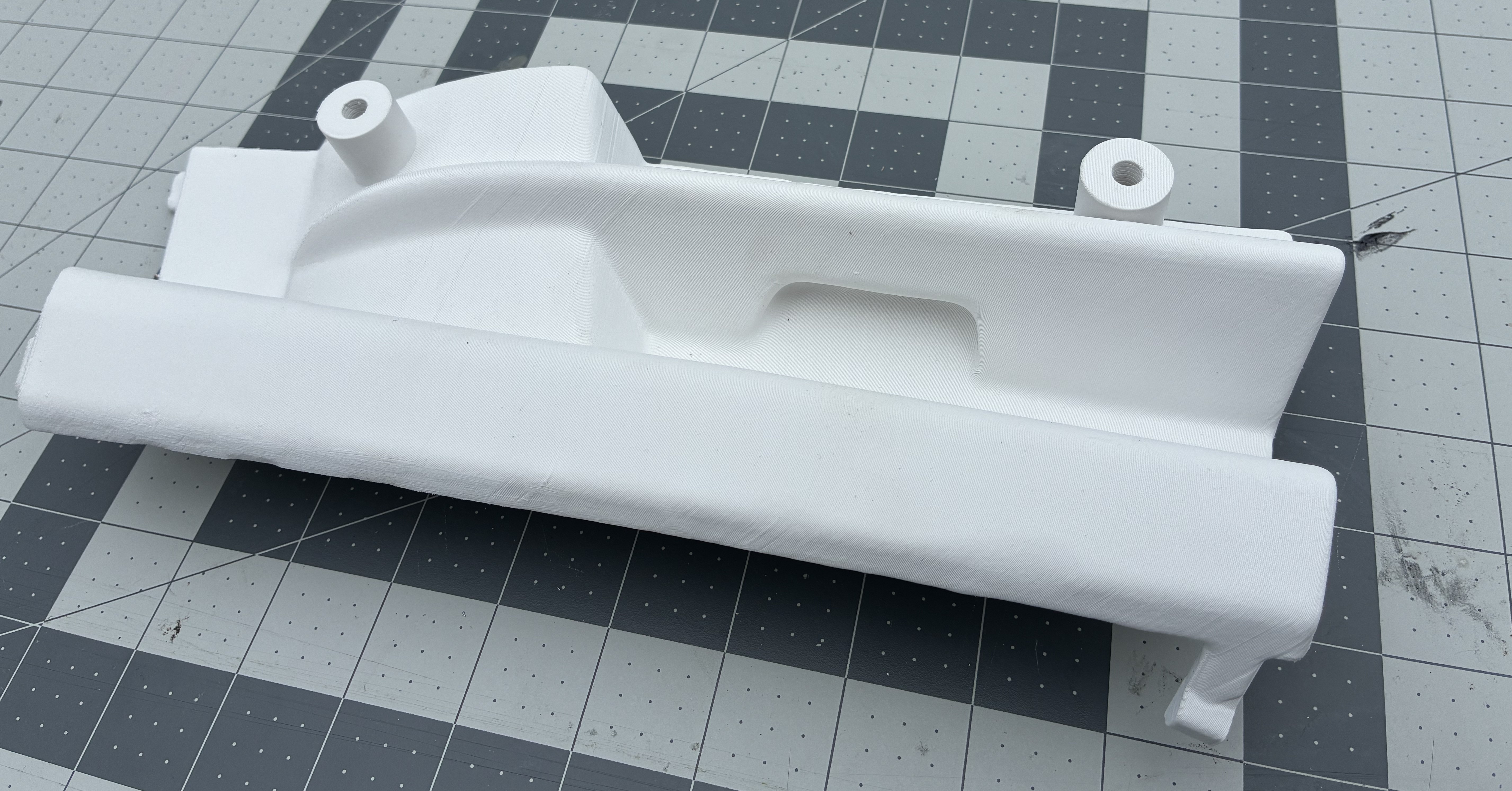 R129 Facelift Front Bumper Tow Hook Cover with License Plate Mount 1298800205 12988002059999 thumbnail